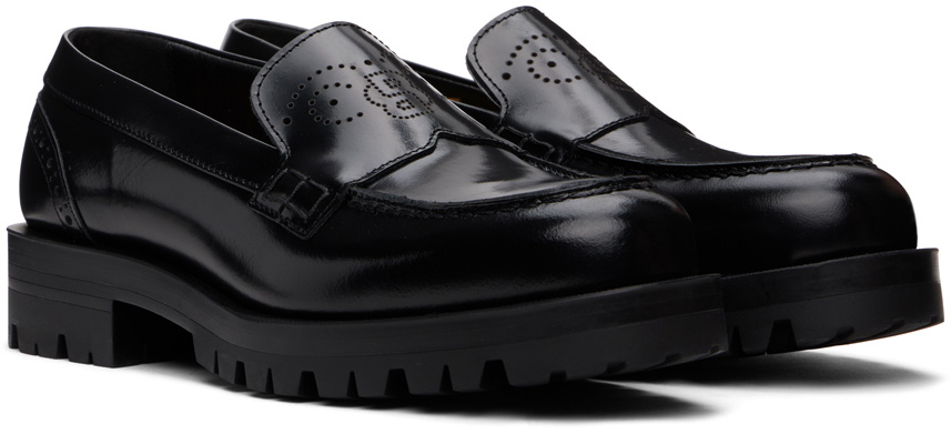 BOSS Black Leather Loafers