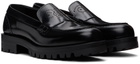 BOSS Black Leather Loafers