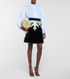 Zimmermann - Ladybeetle Mystic stretch-cotton velvet miniskirt