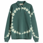 Metalwood Studio Men's Mini Metal Logo Thermal Polo in Marine