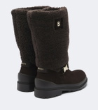 Bogner St. Moritz suede and shearling boots