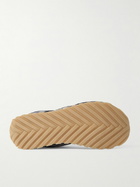 Bottega Veneta - Orbit Metallic Rubber and Mesh Sneakers - Blue