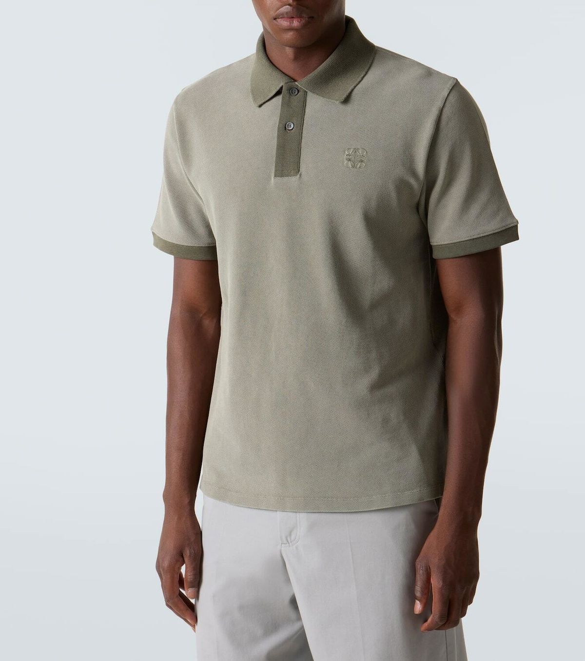 Loewe Anagram cotton piqué polo shirt