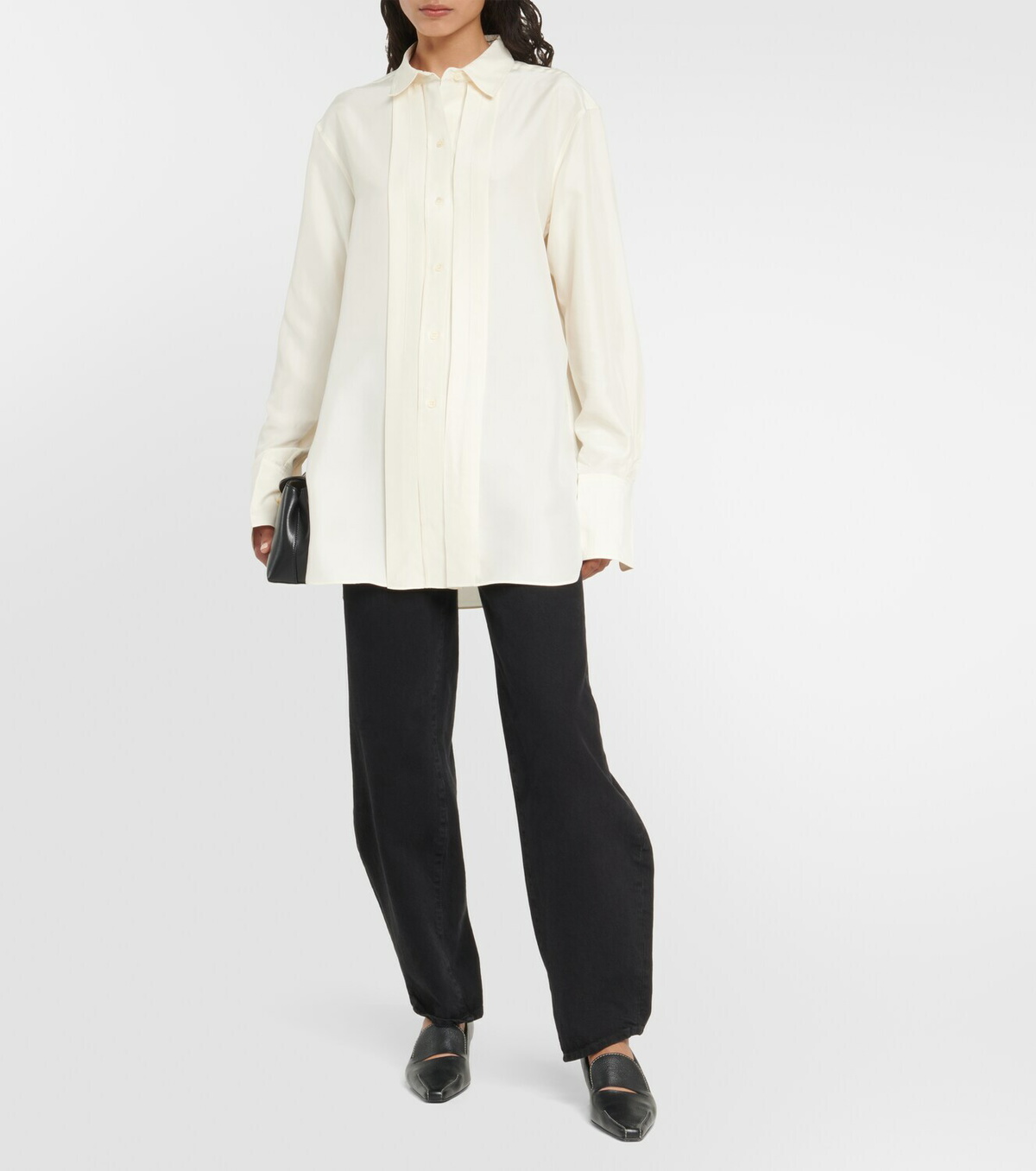 Toteme Pleated silk shirt