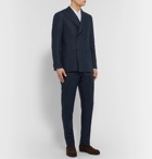 Caruso - Slim-Fit Linen Suit Trousers - Blue