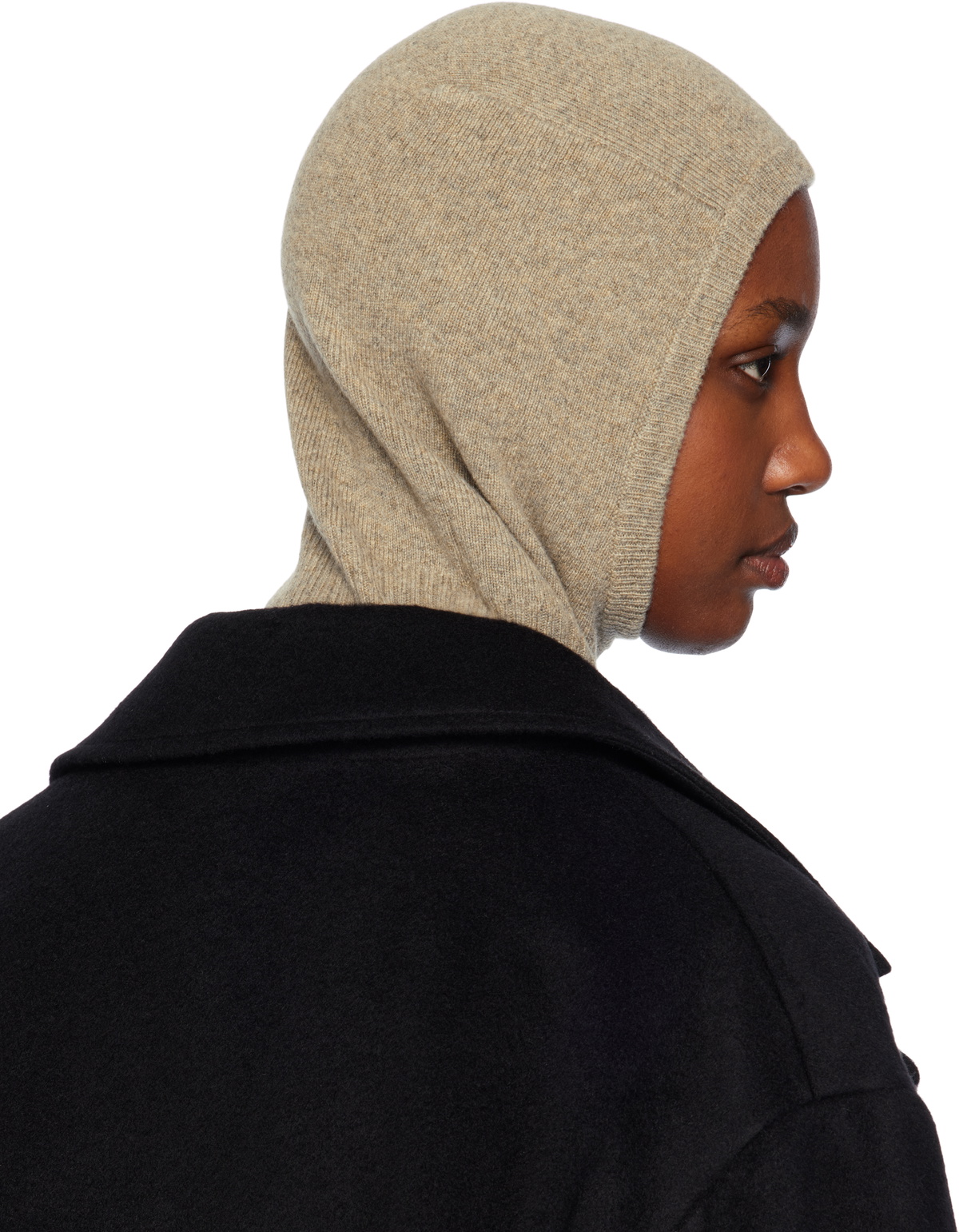 小物 deco depuis 1985 KNIT BALACLAVA beige ANNIE LEE Balaclava Beige | in stylish ribbed look