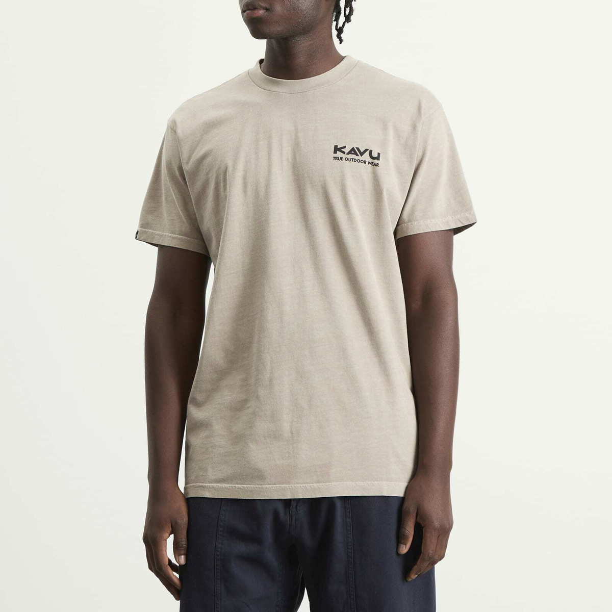 KAVU Men's PNW Wild Life T-Shirt in Greige