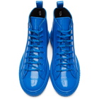 Valentino Blue Valentino Garavani Patent VLTN High-Top Sneakers