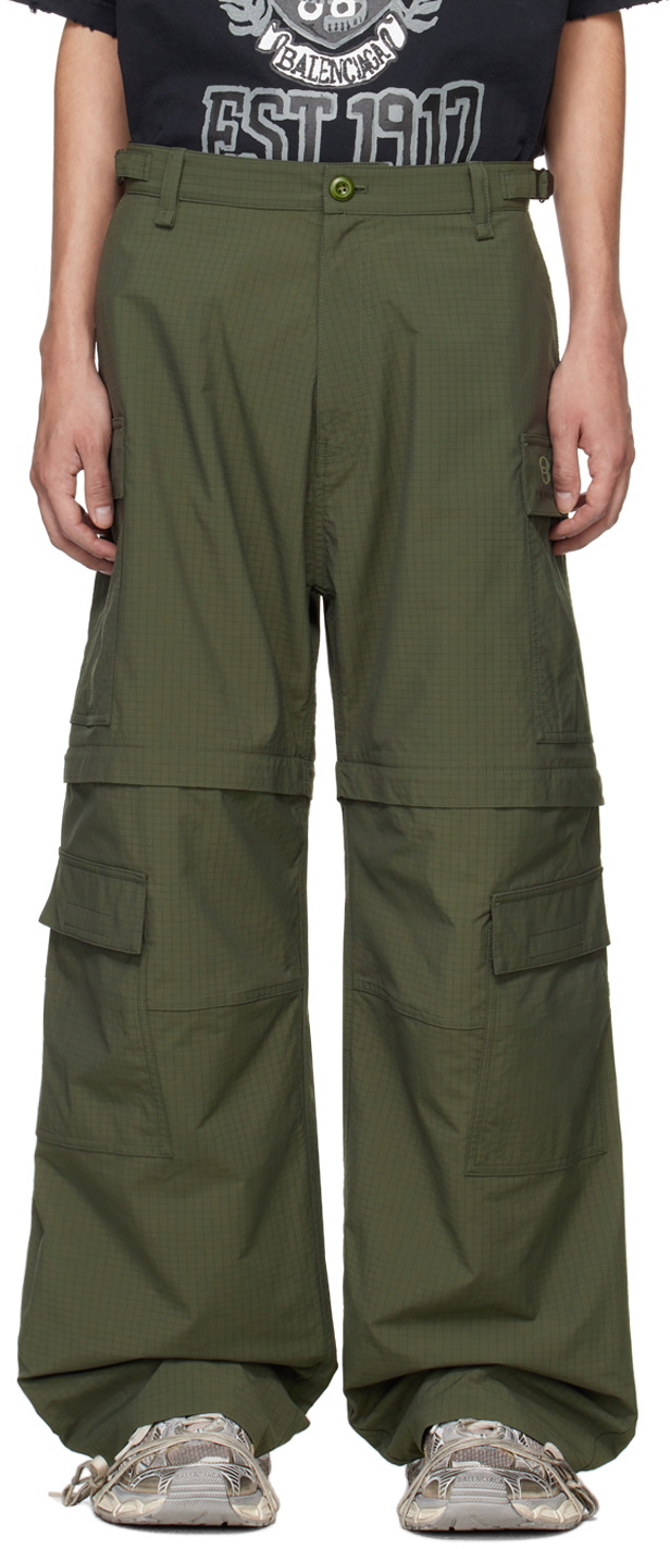 Balenciaga Khaki Unity Sports Icon Cargo Pants Balenciaga