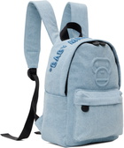 BAPE Blue Baby Milo Denim Mini Backpack