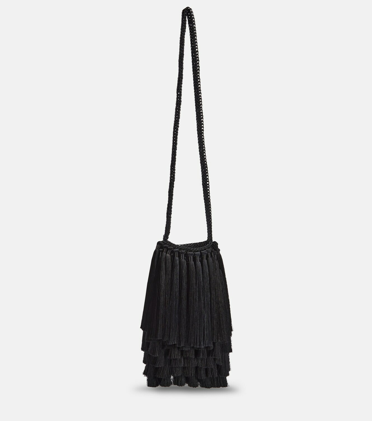 ショルダーバッグ・ポシェット Victoria Beckham B424AAC005968A Shoulder Bags Bags.. Black Mini Chain Pouch Bag With Long Strap In Black Leather