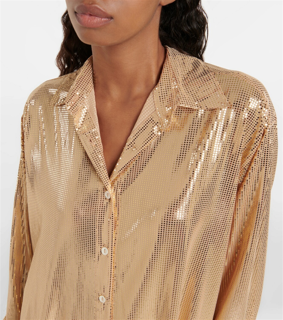 Oseree - Disco metallic shirt