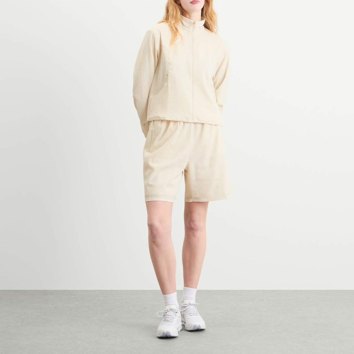ON Women's x Zendaya Track Jacket in Cream