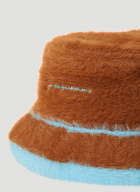 Le Bob Neve Fluffy Bucket Hat in Brown