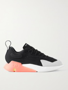 Y-3 - Orisan Leather and Rubber-Trimmed Mesh and Nubuck Sneakers - Black