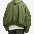Balenciaga Men's Oversized Bomber Jacket in Khaki