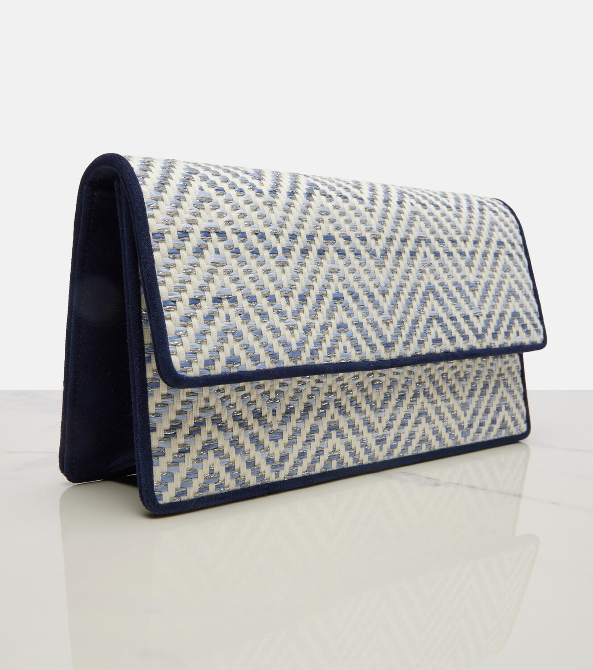 Manolo Blahnik Capripla raffia clutch