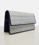 Manolo Blahnik Capripla raffia clutch