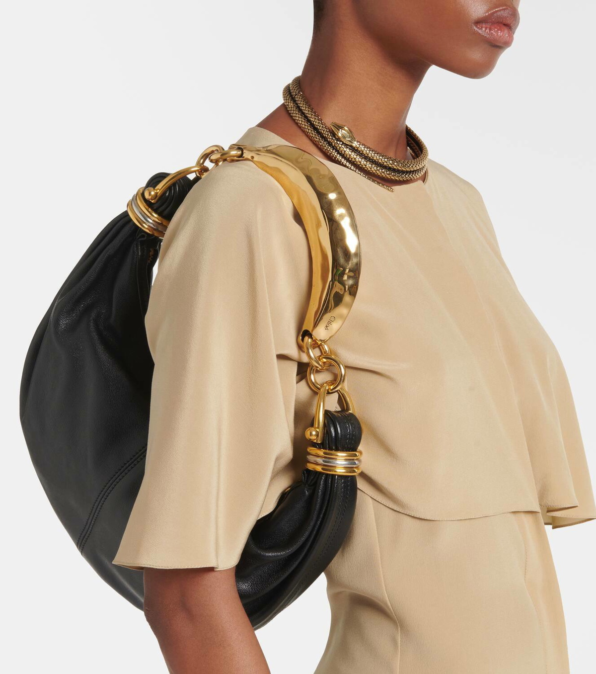 Chloé Banana Small leather shoulder bag Chloe Chloé Banana Small leather shoulder bag Chloe