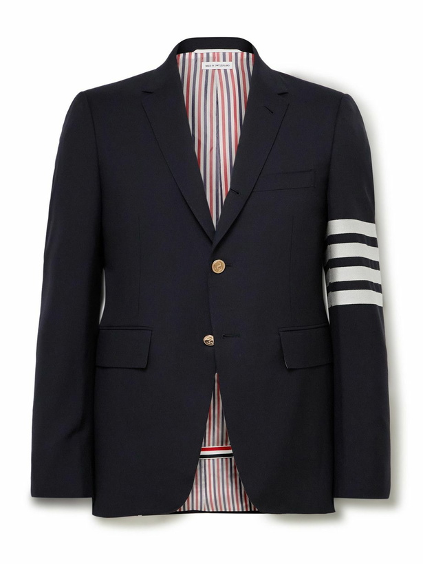 Photo: Thom Browne - Slim-Fit Striped Wool Blazer - Blue