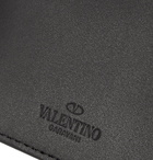 Valentino - Valentino Garavani Logo-Print Leather Cardholder - Black