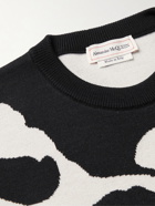 Alexander McQueen - Wool-Blend Jacquard Sweater - Black