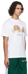 Palm Angels White Classic Bear T-Shirt