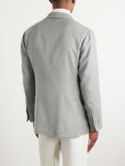 Thom Sweeney - Wool, Silk and Linen-Blend Blazer - Green