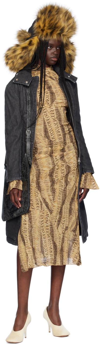 KNWLS Black Alice Denim Coat