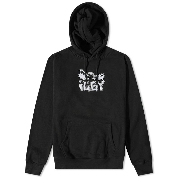 Photo: Iggy Men's I Went To Your Hooded Sweater in Black/Chenille
