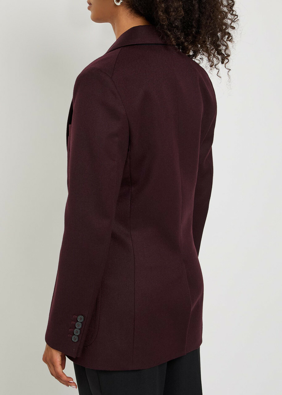 Victoria Beckham Katherine Wool Blazer Bordeaux