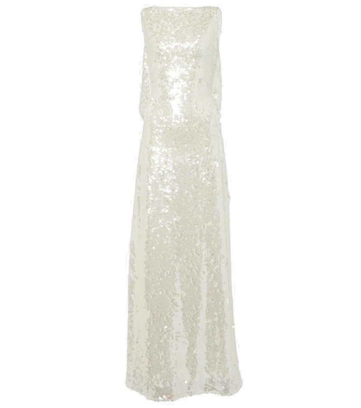 Photo: Emilia Wickstead Bridal Leoni sequined sheer gown