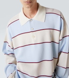 McQueen Skull striped polo shirt