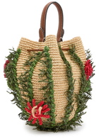 Anya Hindmarch Cactus Raffia and Leather Cross-body bag - Natural - One Size