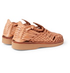 Yuketen - Crus Woven Leather Sandals - Men - Sand