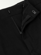 CELINE - Straight-Leg Pleated Cotton-Twill Trousers - Black