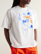 Marni - Logo-Print Cotton-Jersey T-Shirt - White