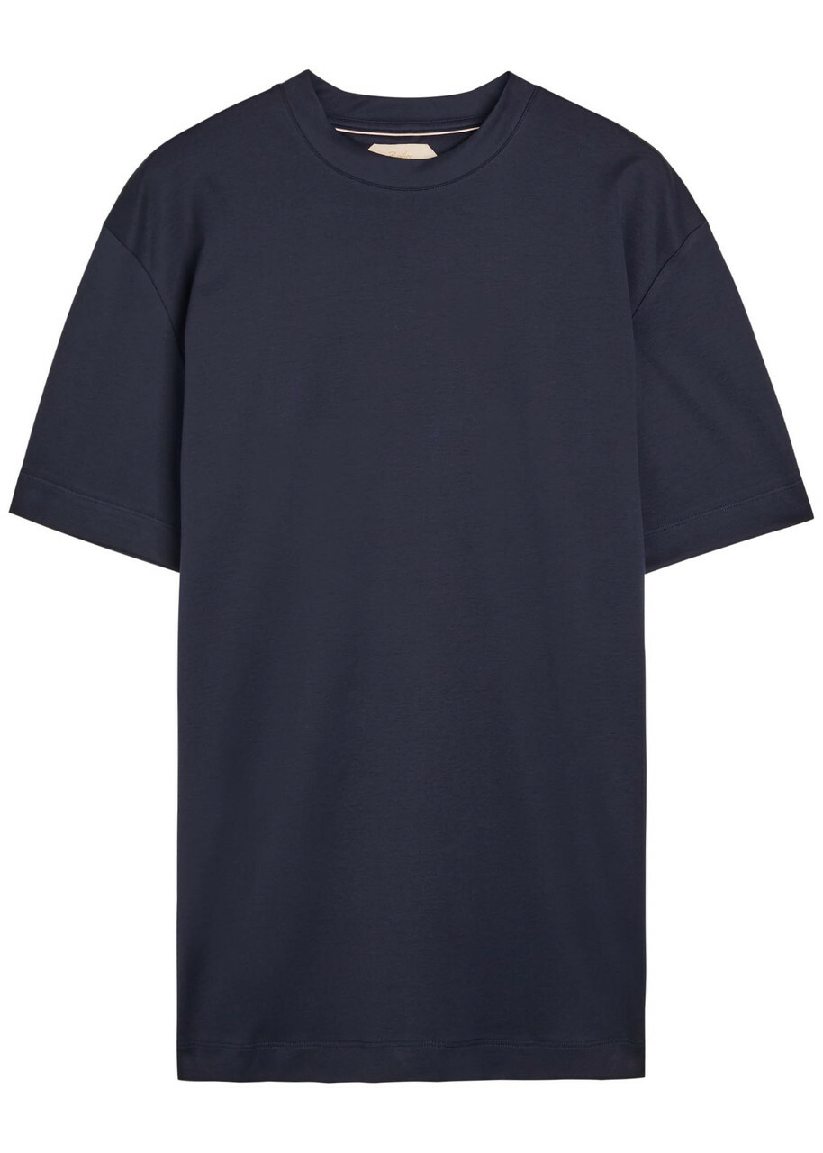 Aurélien Cotton T-shirt Navy