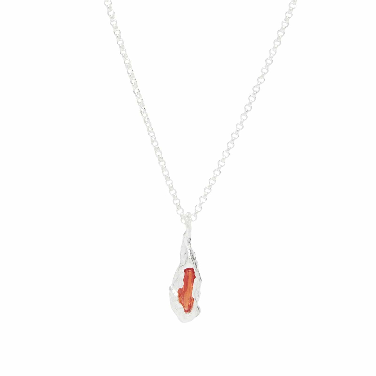 Simuero Naranja Necklace in Silver/Orange 