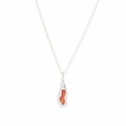Simuero Naranja Necklace in Silver/Orange 