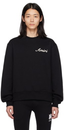 AMIRI Black Embroidered Sweatshirt