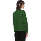 AMI Alexandre Mattiussi Green Ami De Coeur Crewneck Sweater