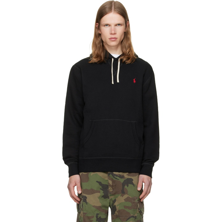 Photo: Polo Ralph Lauren Black 'The RL Fleece' Hoodie