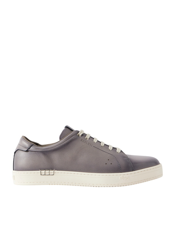 Photo: Berluti - Playtime Full-Grain Venezia Leather Sneakers - Gray