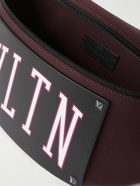 Valentino Garavani - Valentino Garavani Logo-Print Leather-Trimmed Canvas Belt Bag