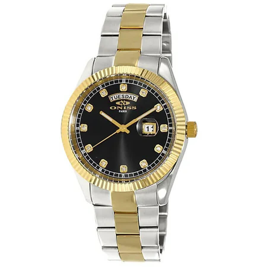 Oniss ONZ3881 Black Dial Mens Watch ON3881-2TBK