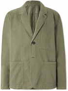 Mr P. - Garment-Dyed Cotton-Twill Blazer - Green