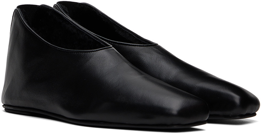 Loulou Studio Black Rachel Slip-on Loafers