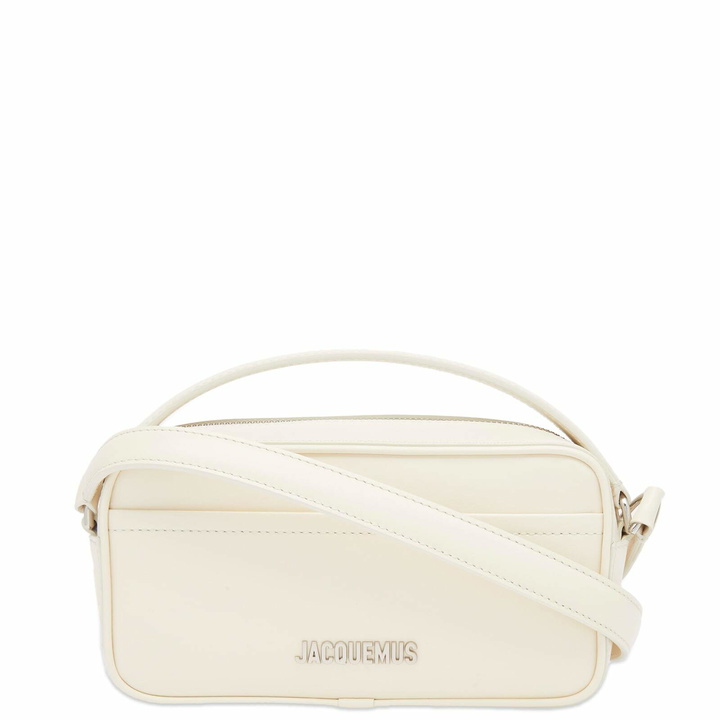 Photo: Jacquemus Men's Le Baneto Small Messenger Bag in Light Ivory 