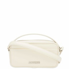 Jacquemus Men's Le Baneto Small Messenger Bag in Light Ivory 